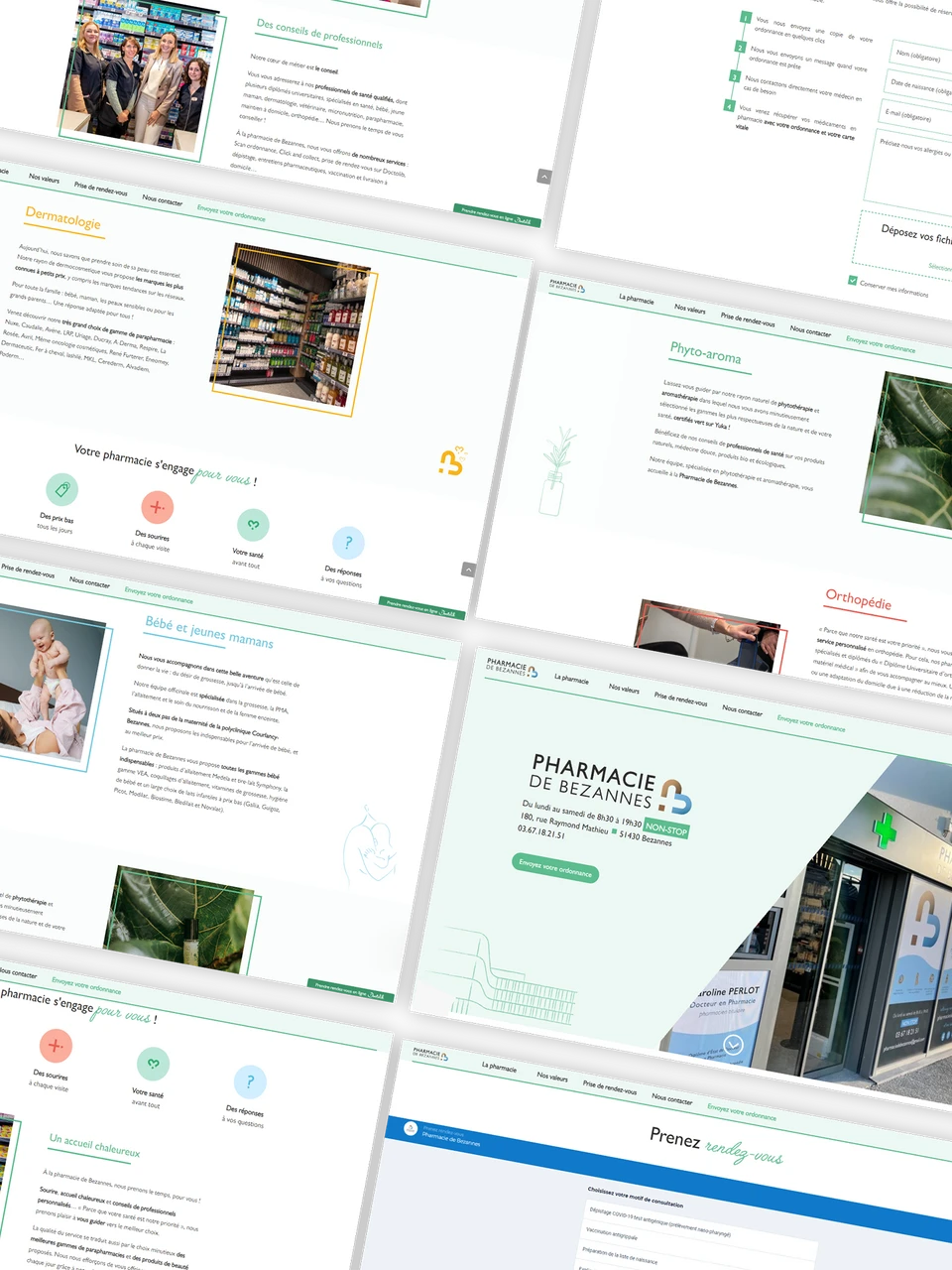 Pharmacie de Bezannes, site internet