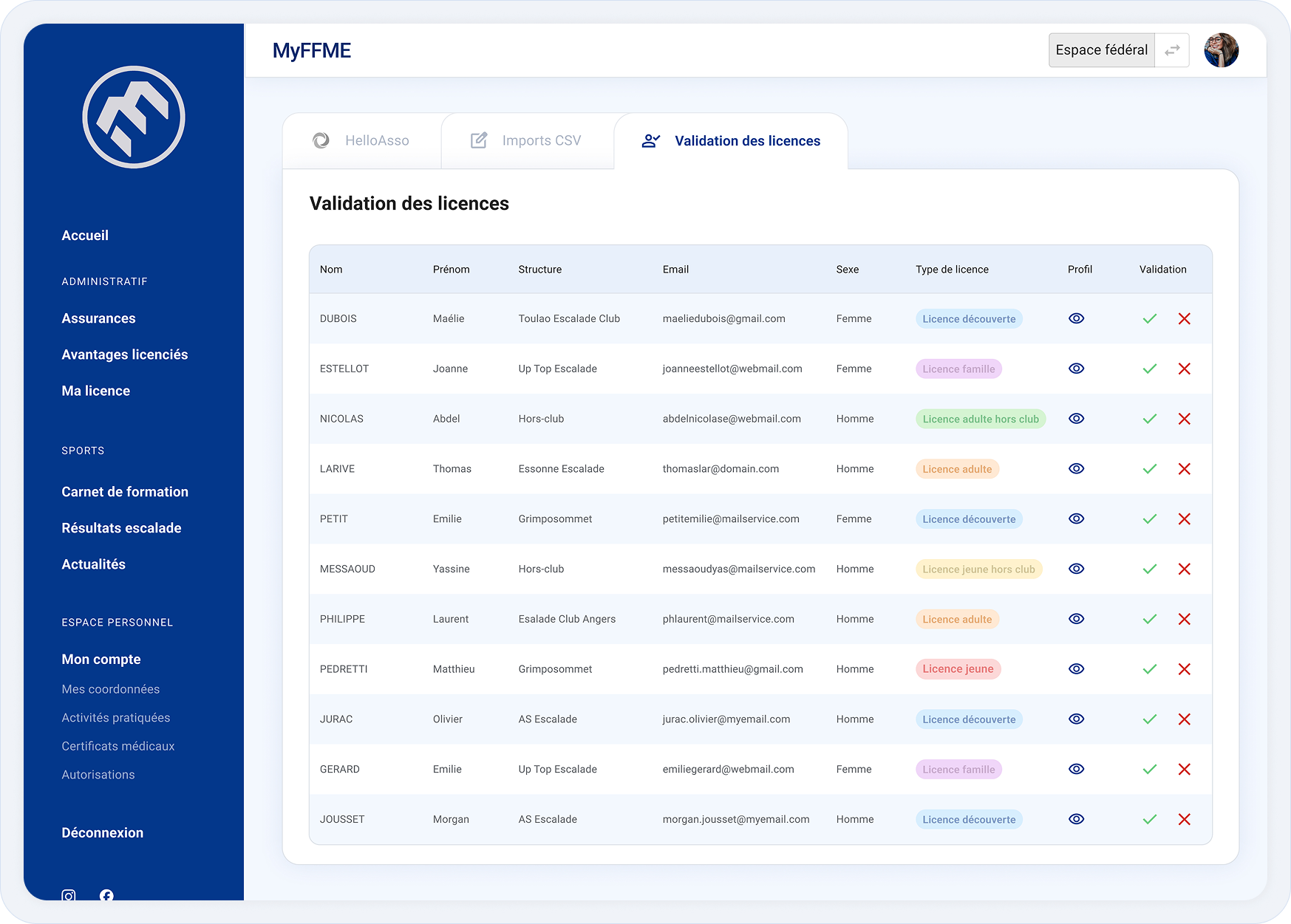 Image section projet