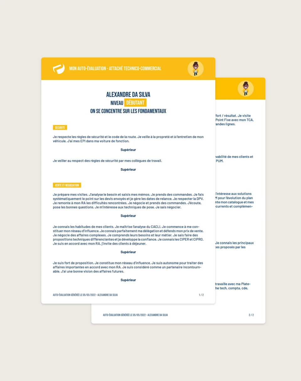 PUM RH, export des données en PDF