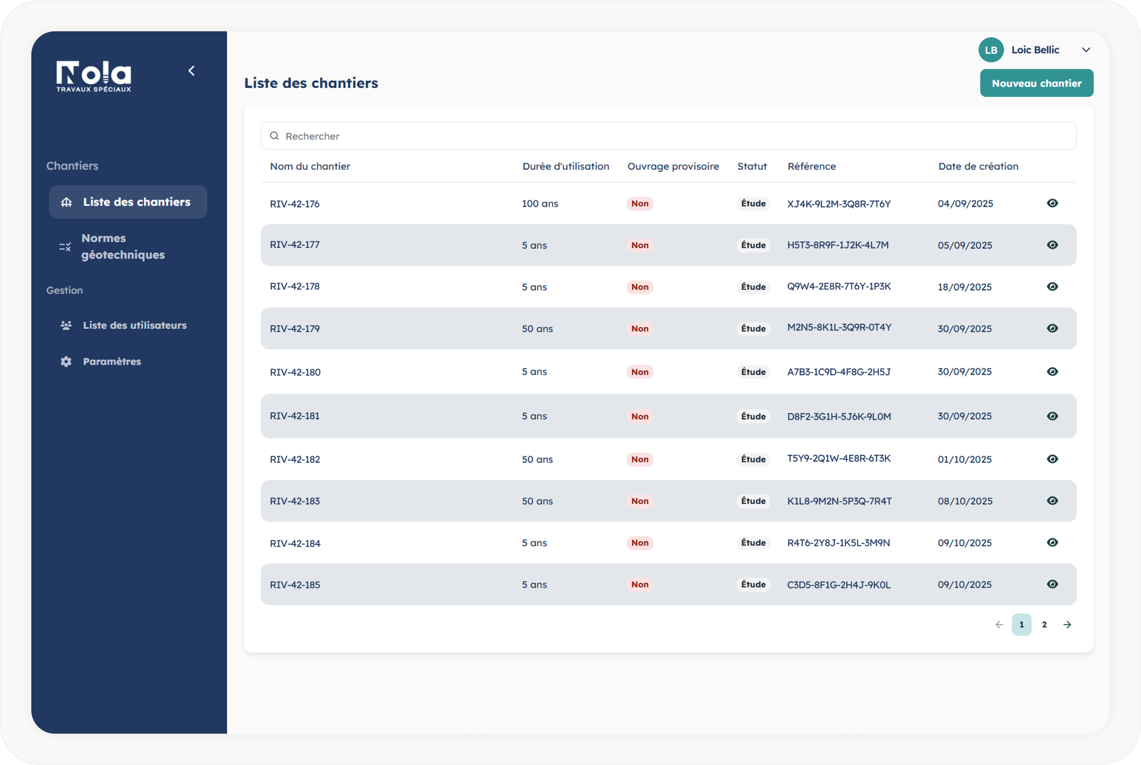 Image section projet