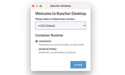 Rancher Desktop   Container Runtime 